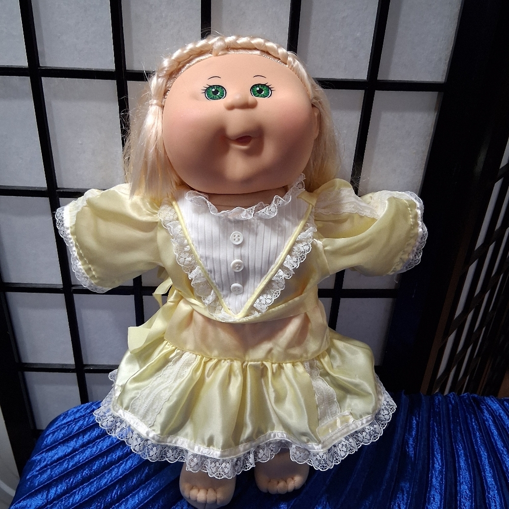 Yellow Dress Doll with Blonde Hair